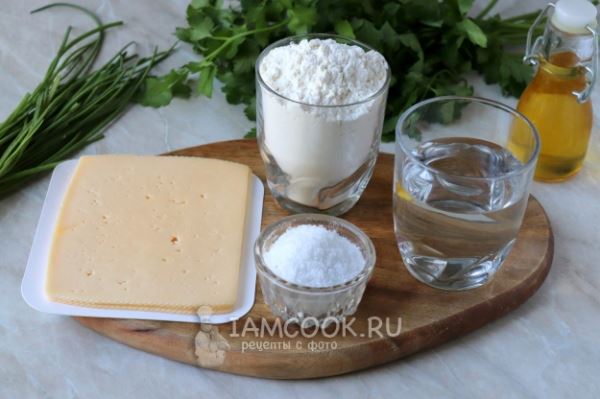 Дагестанские лепешки с сыром и зеленью на сковороде