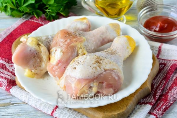 Куриные голени в кетчупе (на сковороде)